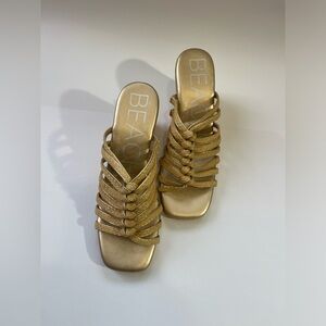 Beach Gold Women's Strappy Sandals